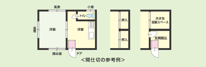 プレハブ｜勉強部屋・子供部屋｜間仕切