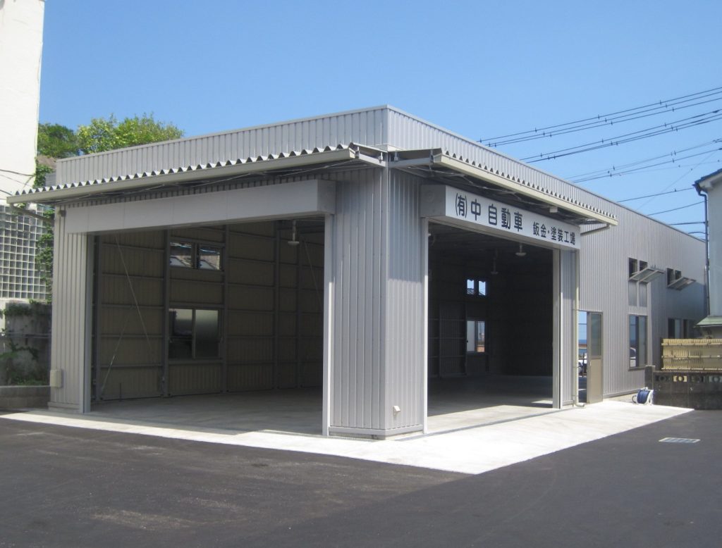 有限会社中自動車様　自動車修理工場（神奈川県湯河原町）の施工事例