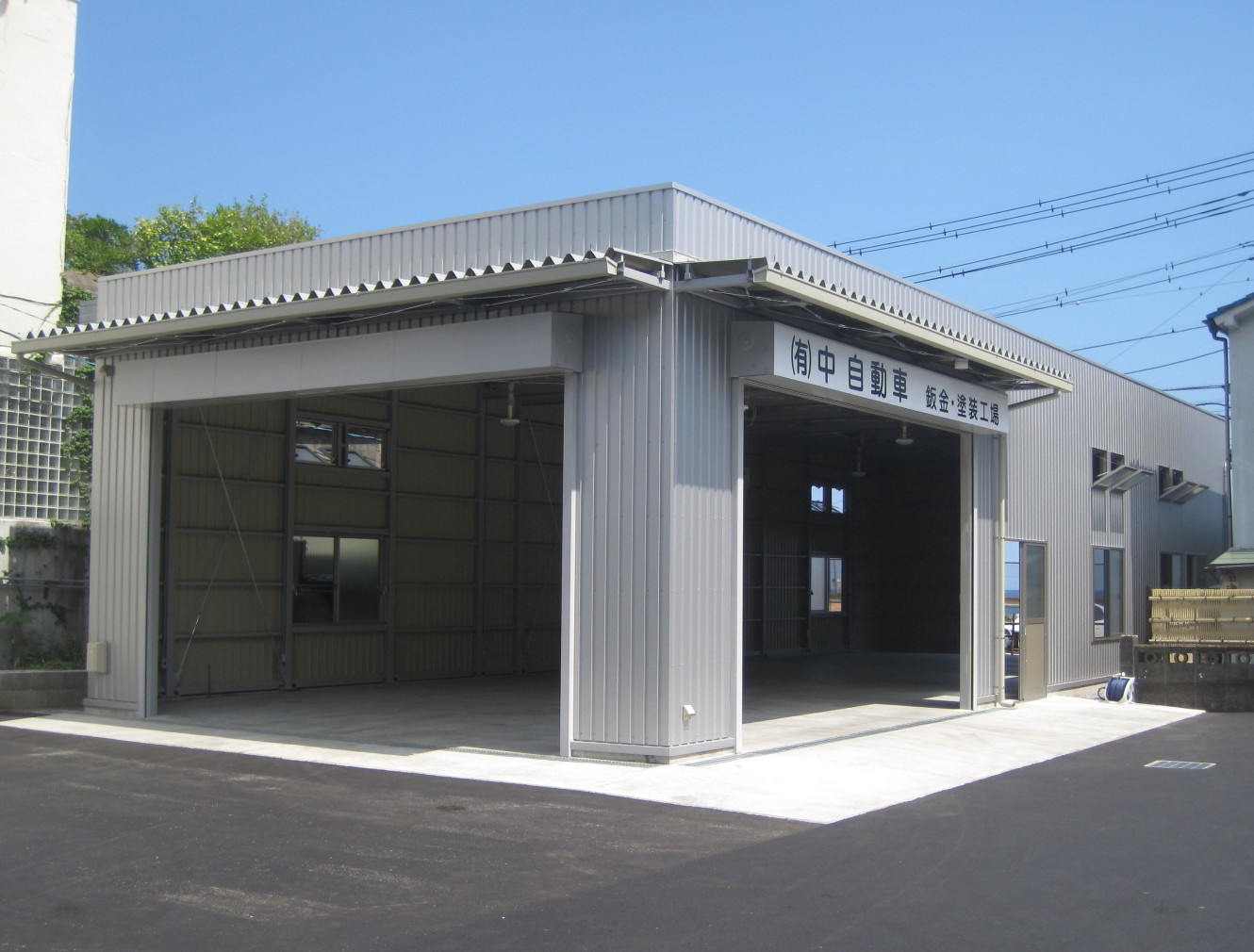 有限会社中自動車様　自動車修理工場の施工写真