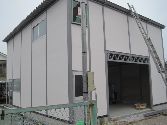 倉庫新築工事（埼玉県）の施工事例