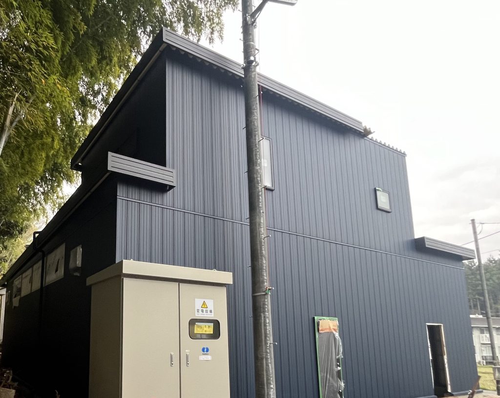 2階建てプレハブ事務所・工場（東京都）の施工事例