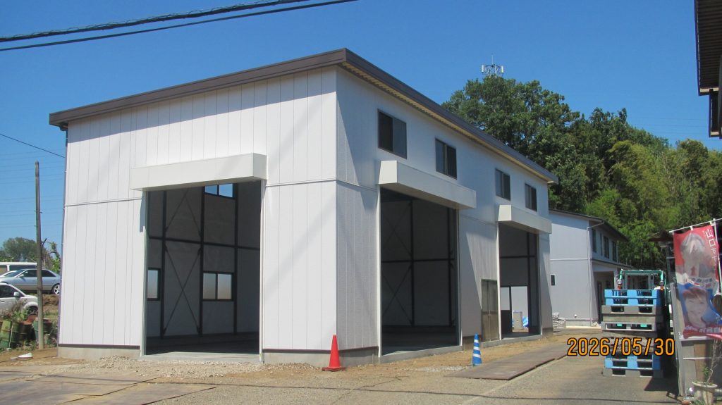 機械工場併設施設新築工事（埼玉県坂戸市）の施工事例